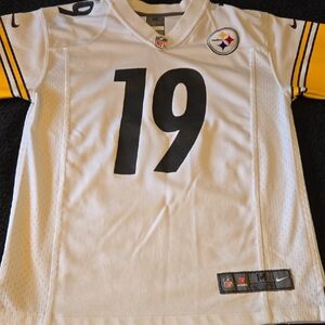 Nike White and Gold Football Jersey